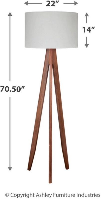Dallson Brown Floor Lamp L329011