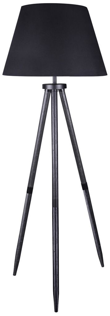 Orhan Wood Floor Lamp In Black L329121
