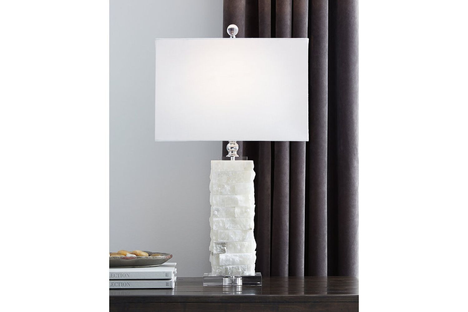 Malise White Alabaster Table Lamp L429014