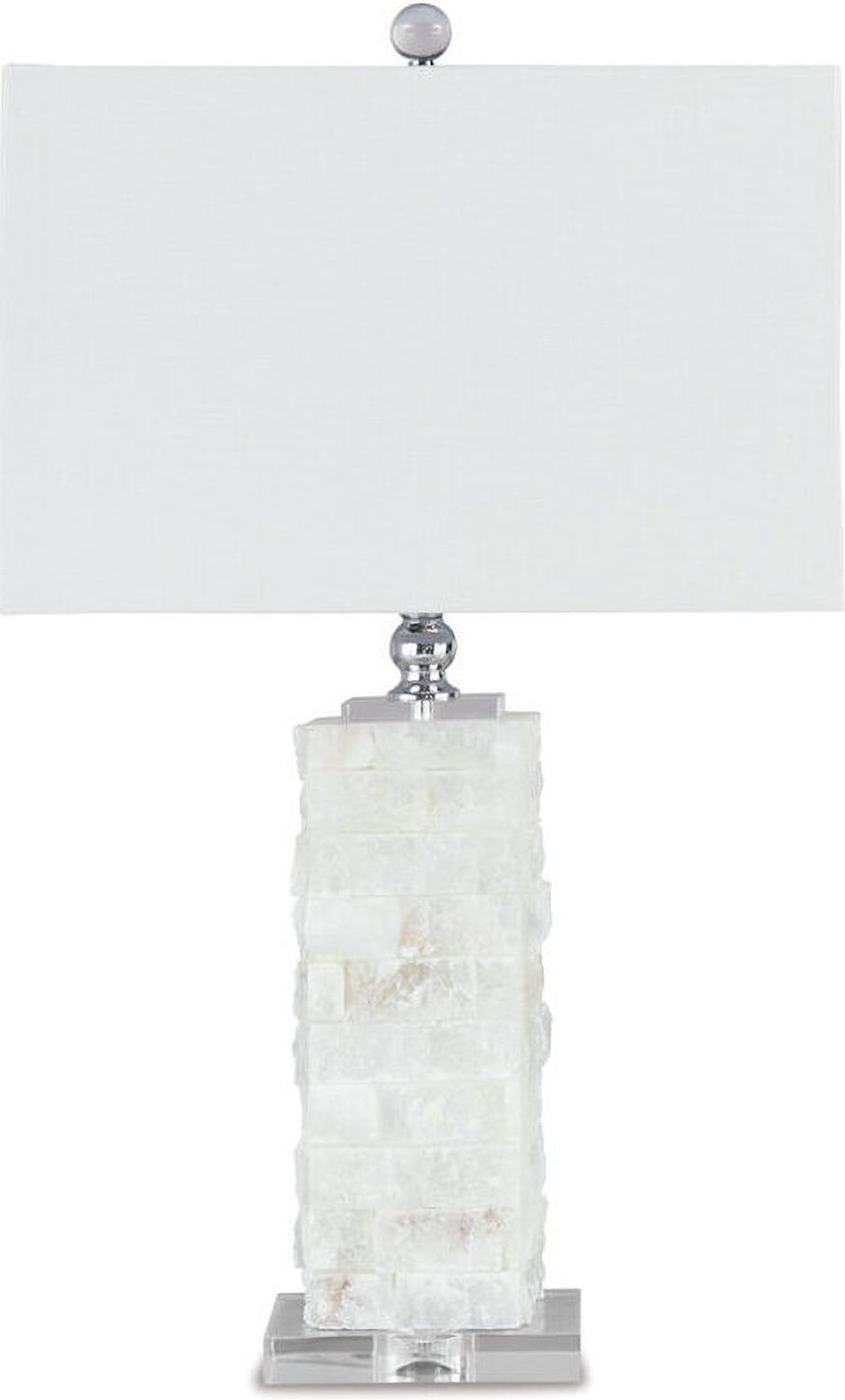 Malise White Alabaster Table Lamp L429014