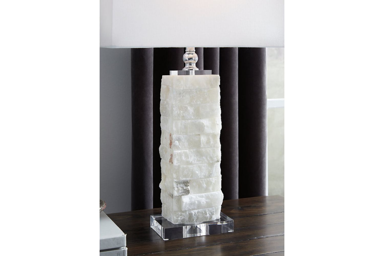 Malise White Alabaster Table Lamp L429014