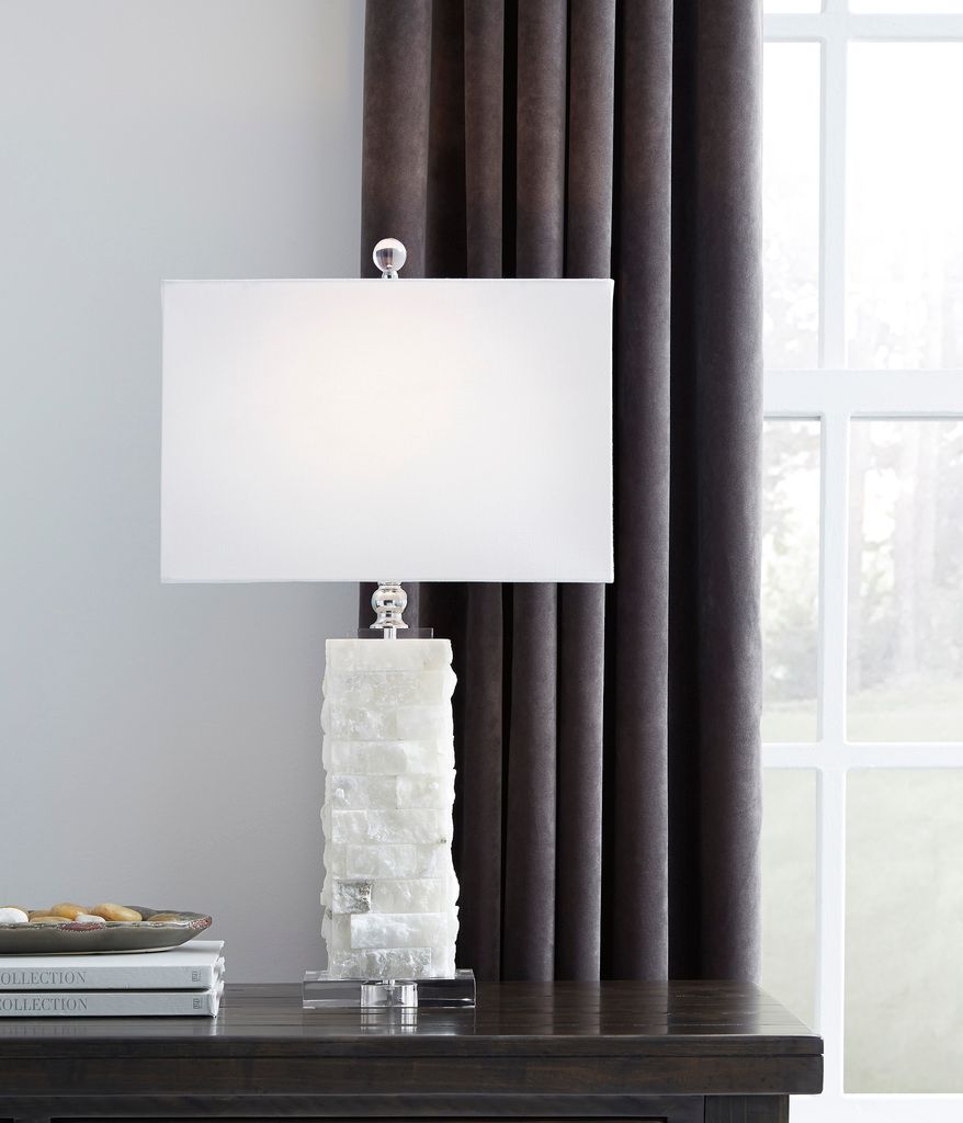 Malise White Alabaster Table Lamp L429014