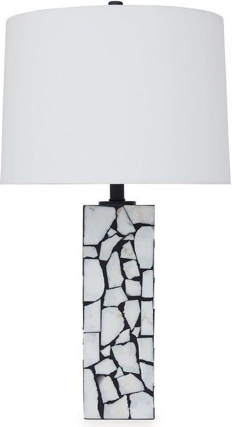 Macaria Table Lamp In White and Black L429044