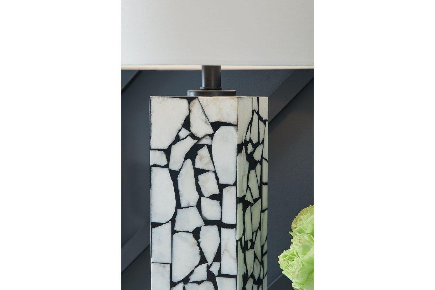 Macaria Table Lamp In White and Black L429044