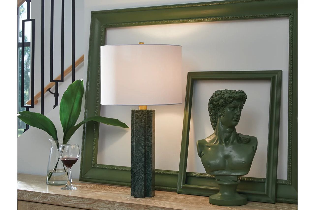 Keegan Table Lamp In Green L429084