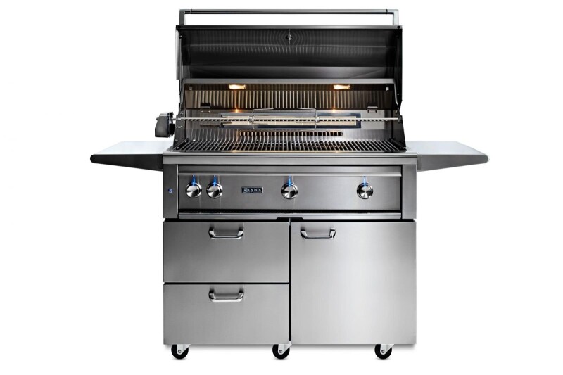 42” PROFESSIONAL FREESTANDING GRILL WITH ALL TRIDENT INFRARED BURNERS AND ROTISSERIE L42ATRFNG
