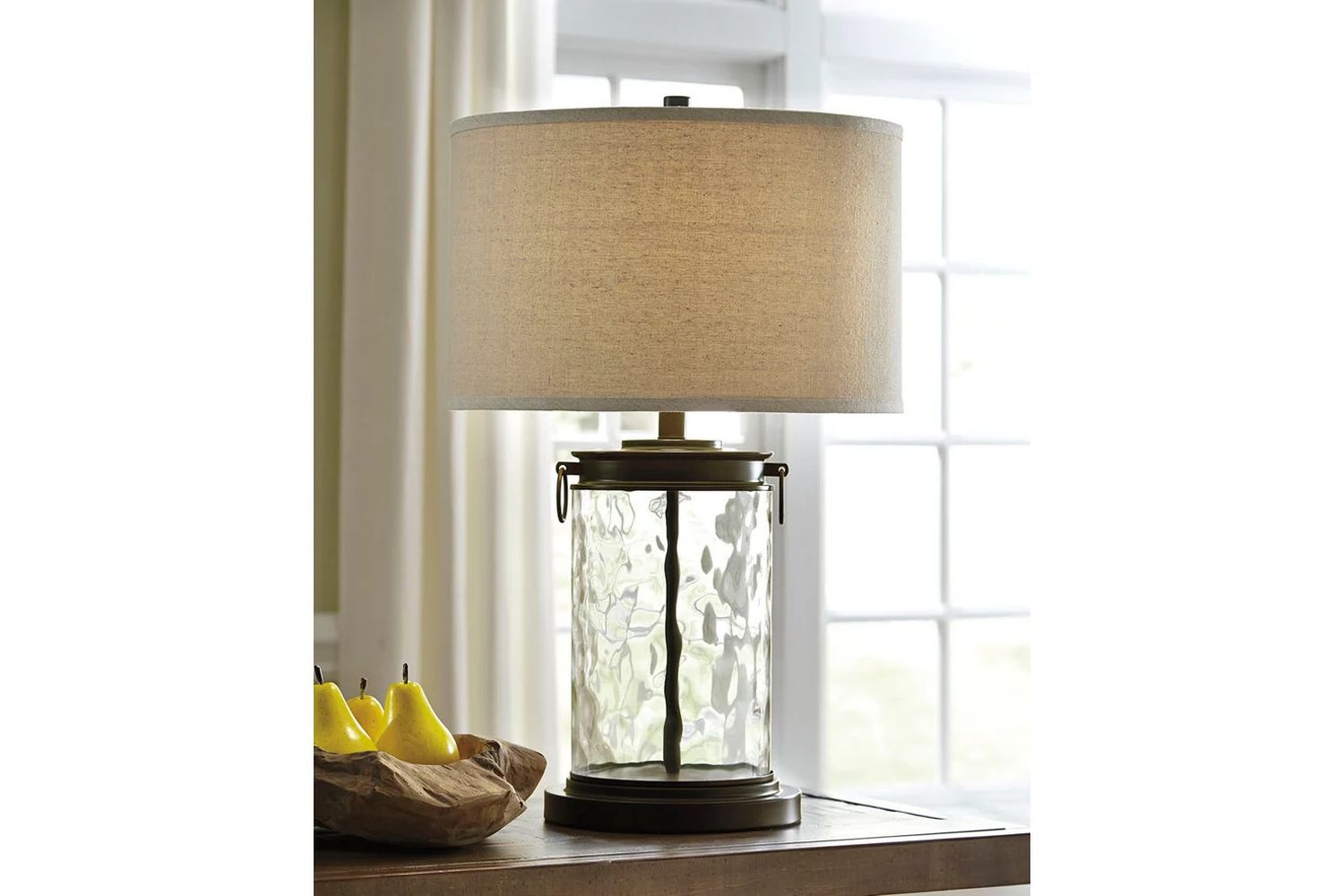 Tailynn Clear and Bronze Glass Table Lamp L430324