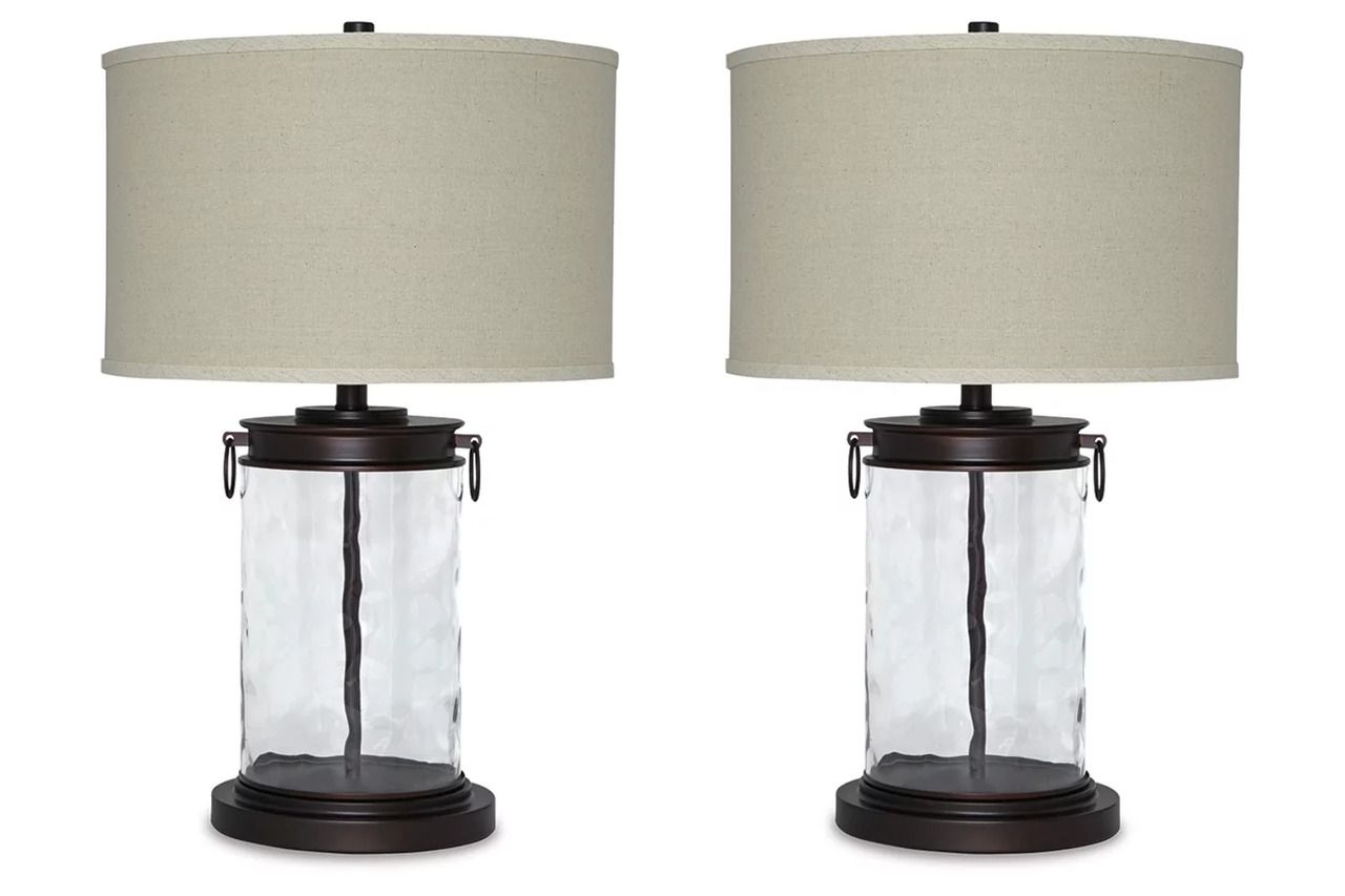 Tailynn Clear and Bronze Glass Table Lamp L430324