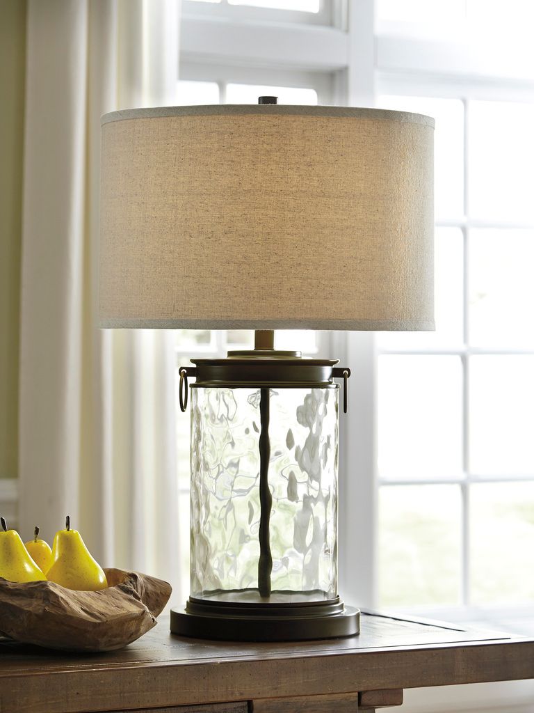 Tailynn Clear and Bronze Glass Table Lamp L430324