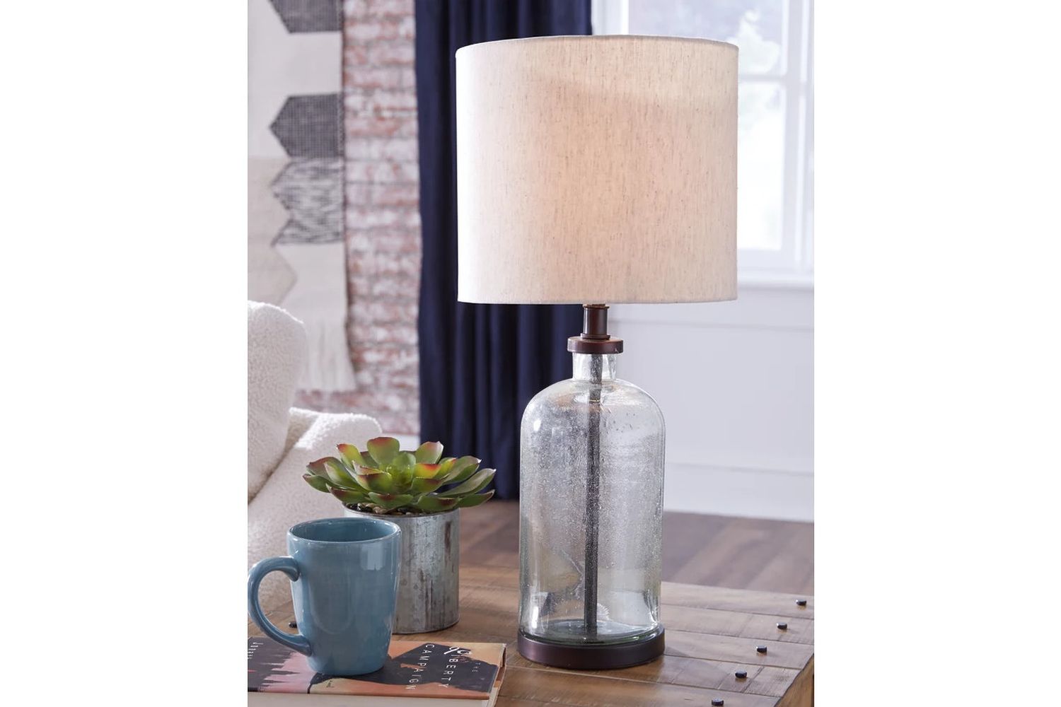 Bandile Clear/Bronze Finish Glass Table Lamp L430674