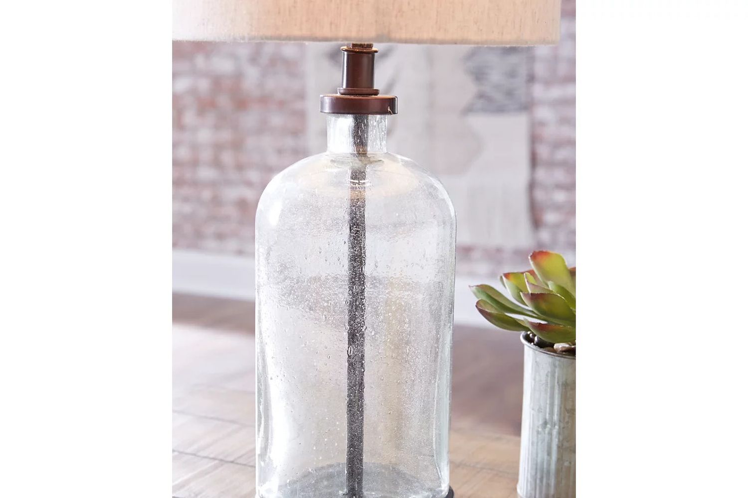 Bandile Clear/Bronze Finish Glass Table Lamp L430674