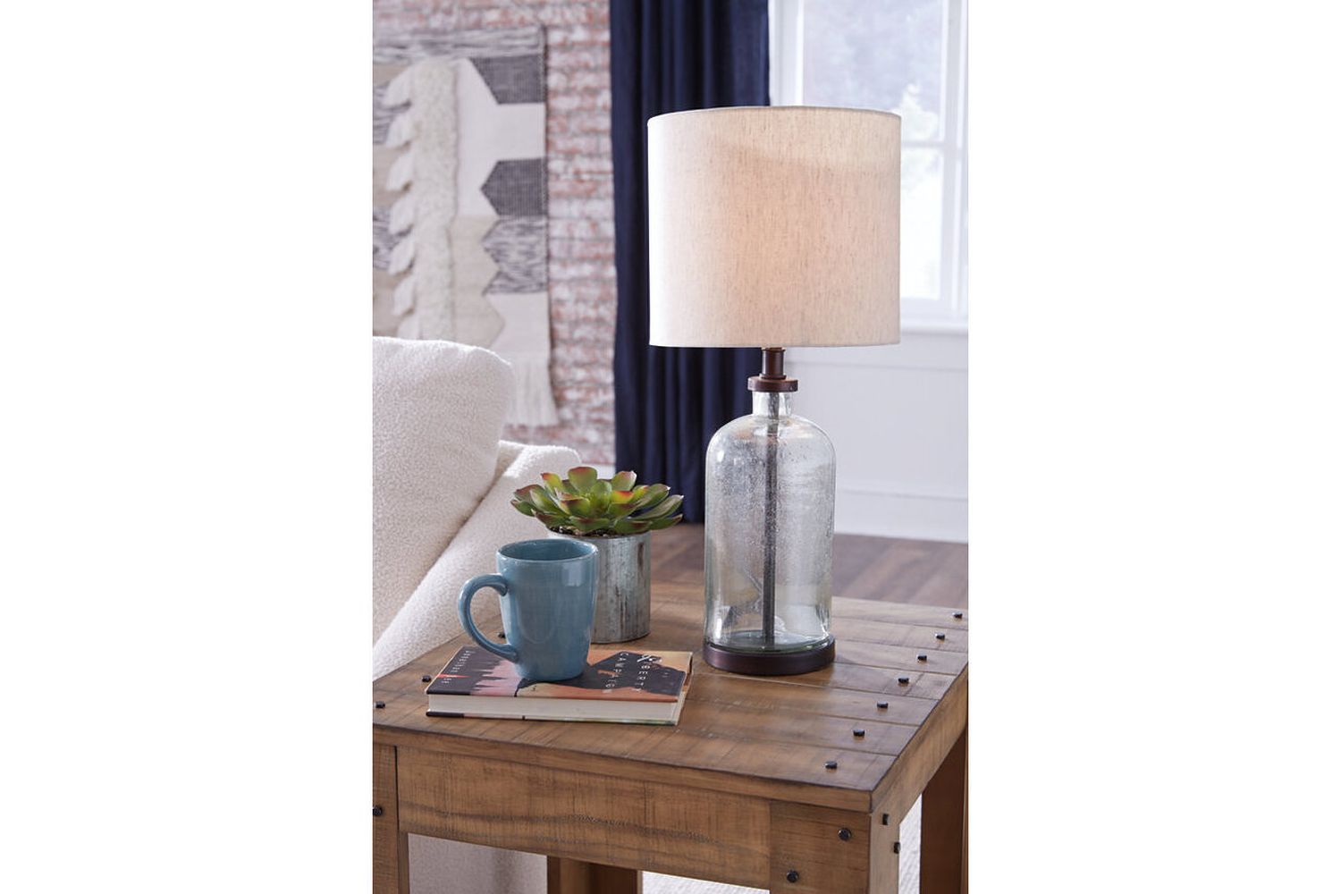 Bandile Clear/Bronze Finish Glass Table Lamp L430674