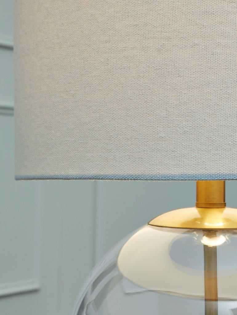 Samder Clear/Brass Finish Glass Table Lamp L430744