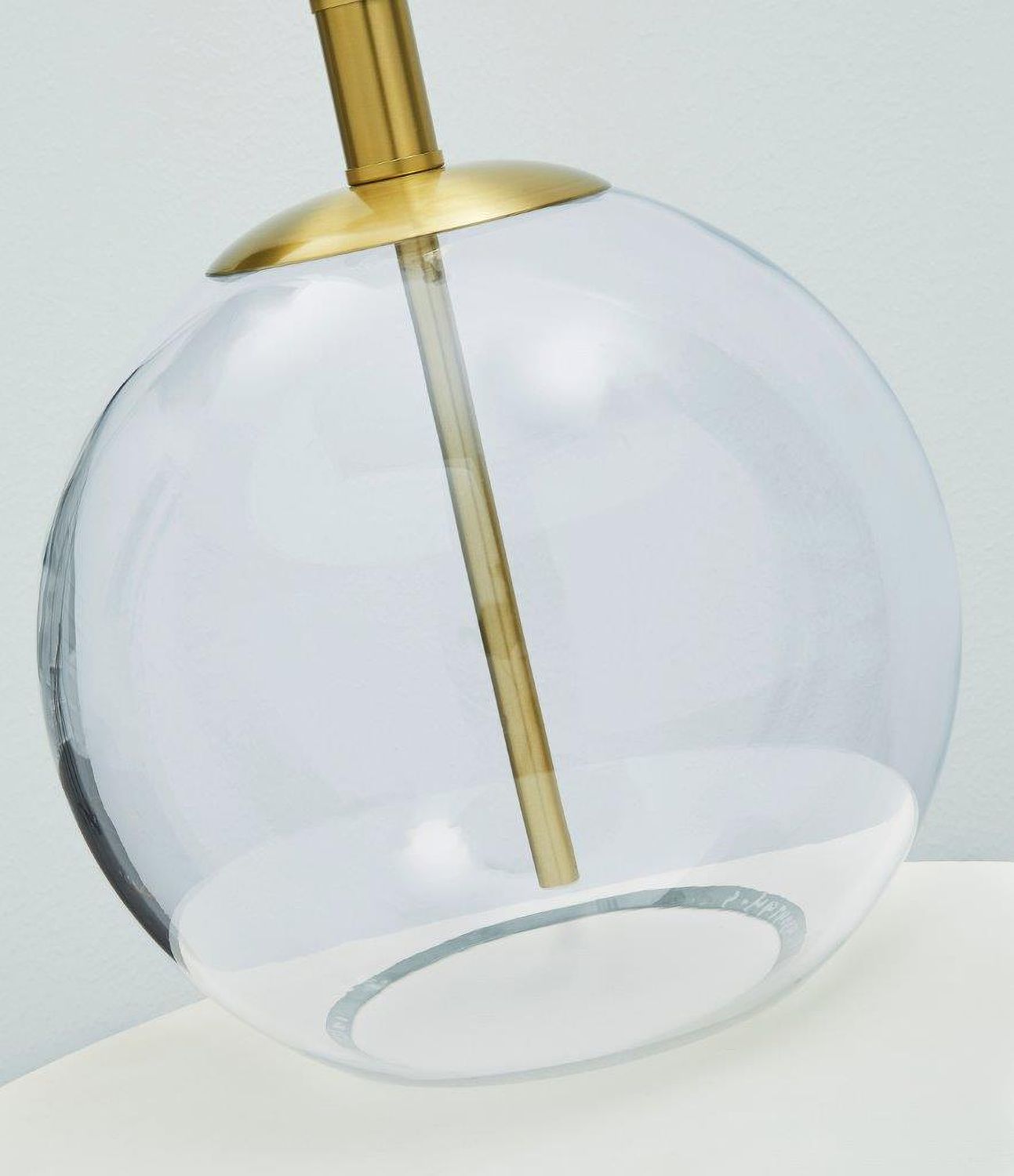 Samder Clear/Brass Finish Glass Table Lamp L430744
