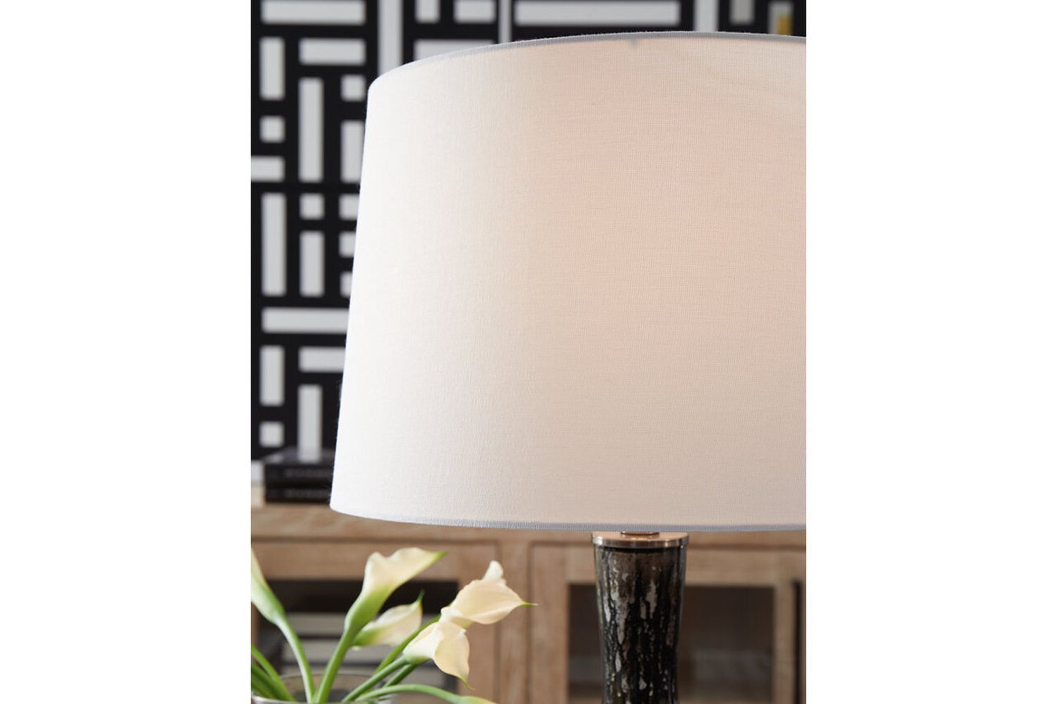 Tenslow Antique Black Glass Table Lamp L430844