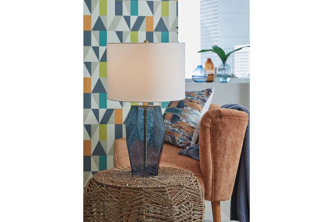 Tallow Table Lamp In Blue L430854