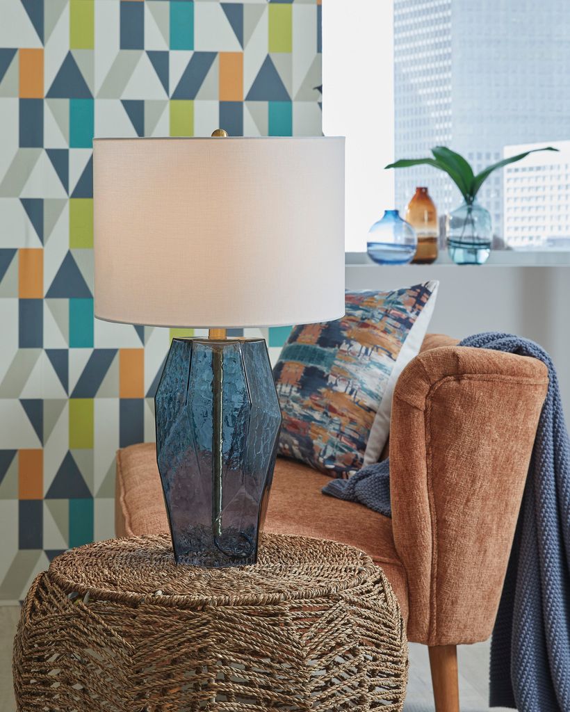 Tallow Table Lamp In Blue L430854