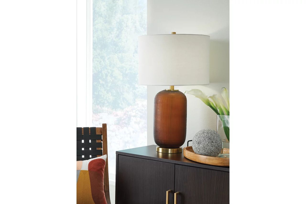 Farberman Table Lamp In Amber L430864