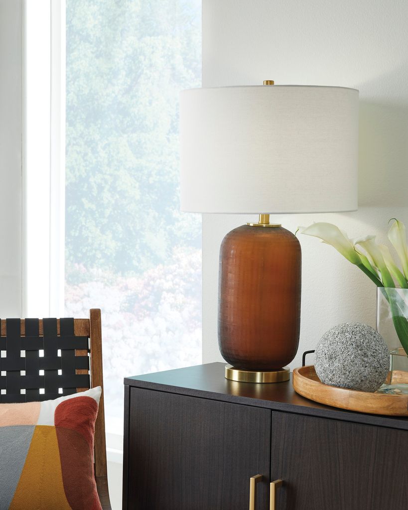 Farberman Table Lamp In Amber L430864