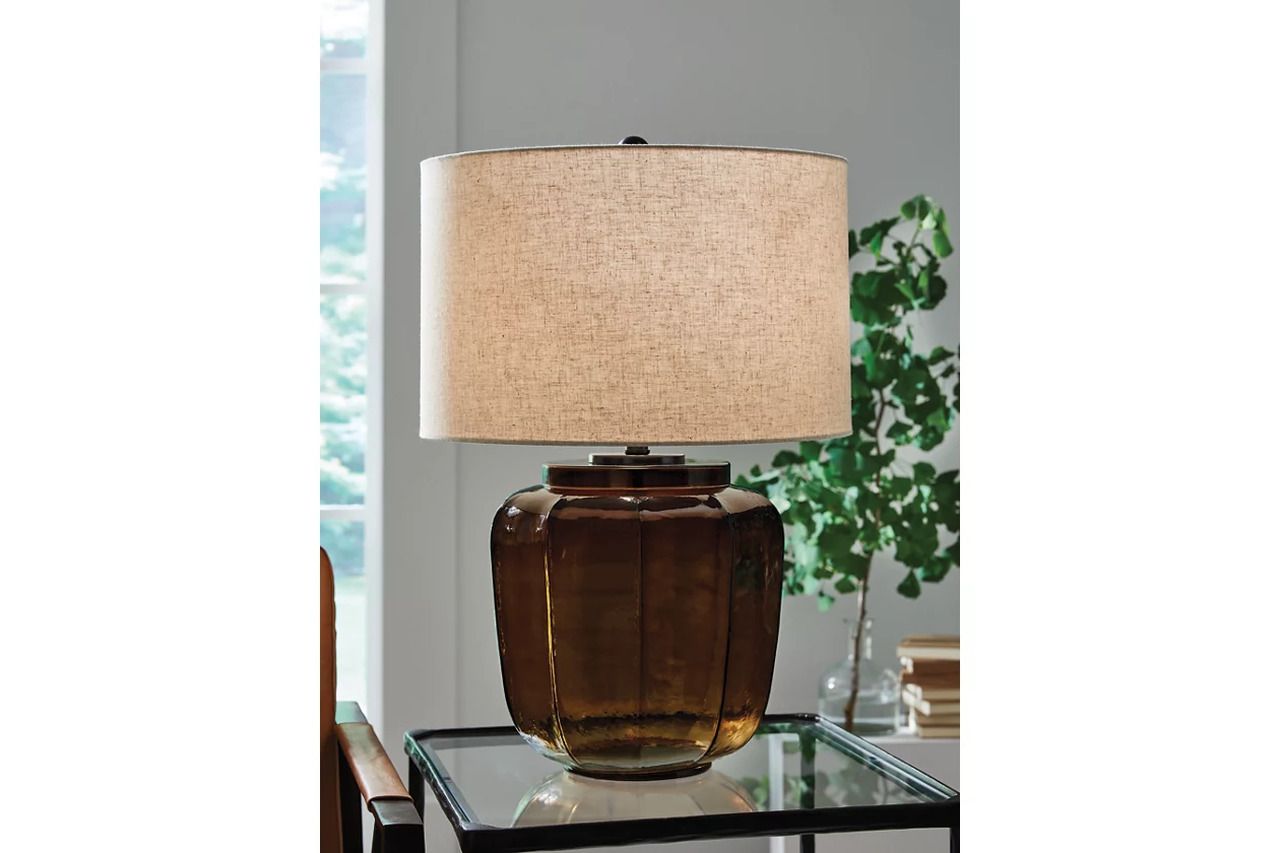 Bainmore Table Lamp In Amber L430914