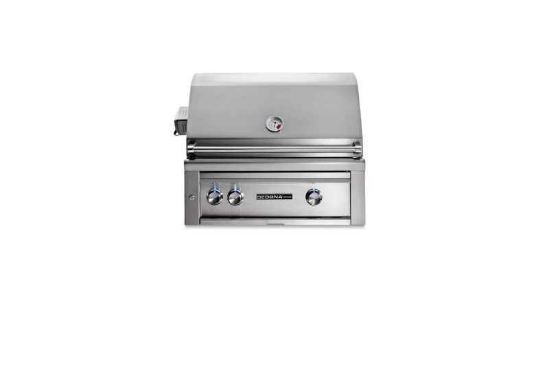 30" SEDONA BUILT-IN GRILL WITH ROTISSERIE, 1 PROSEAR INFRARED BURNER AND 1 STAINLESS STEEL BURNER L501PSR
