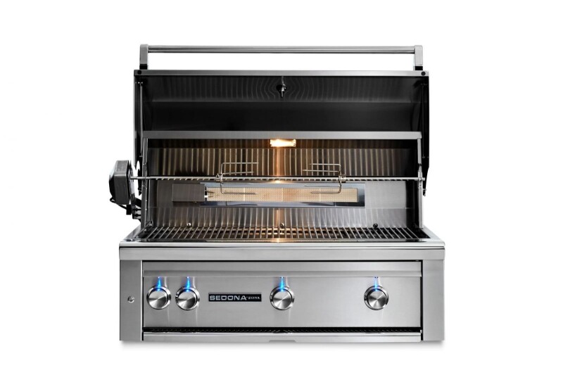 36" SEDONA BUILT-IN GRILL WITH 3 BURNERS AND ROTISSERIE L600RLP