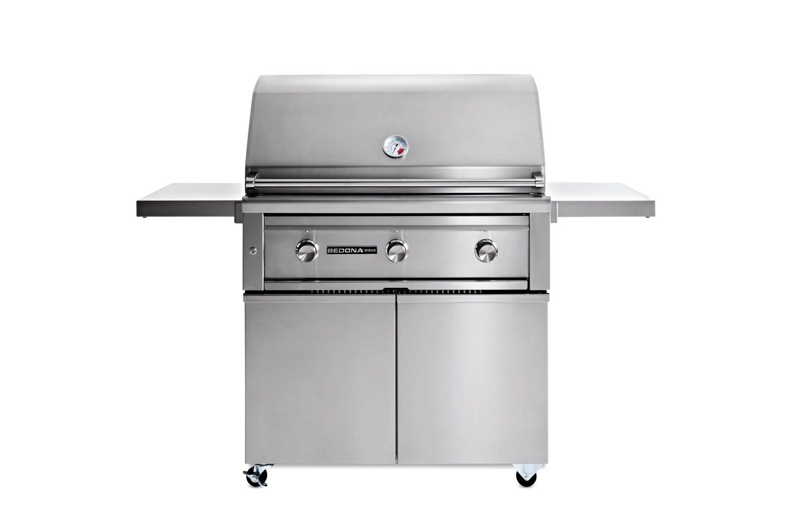 36" Sedona Freestanding Grill And Cart With 1 Prosear Infrared Burner And 2 Stainless Steel Burners L601PSFNG