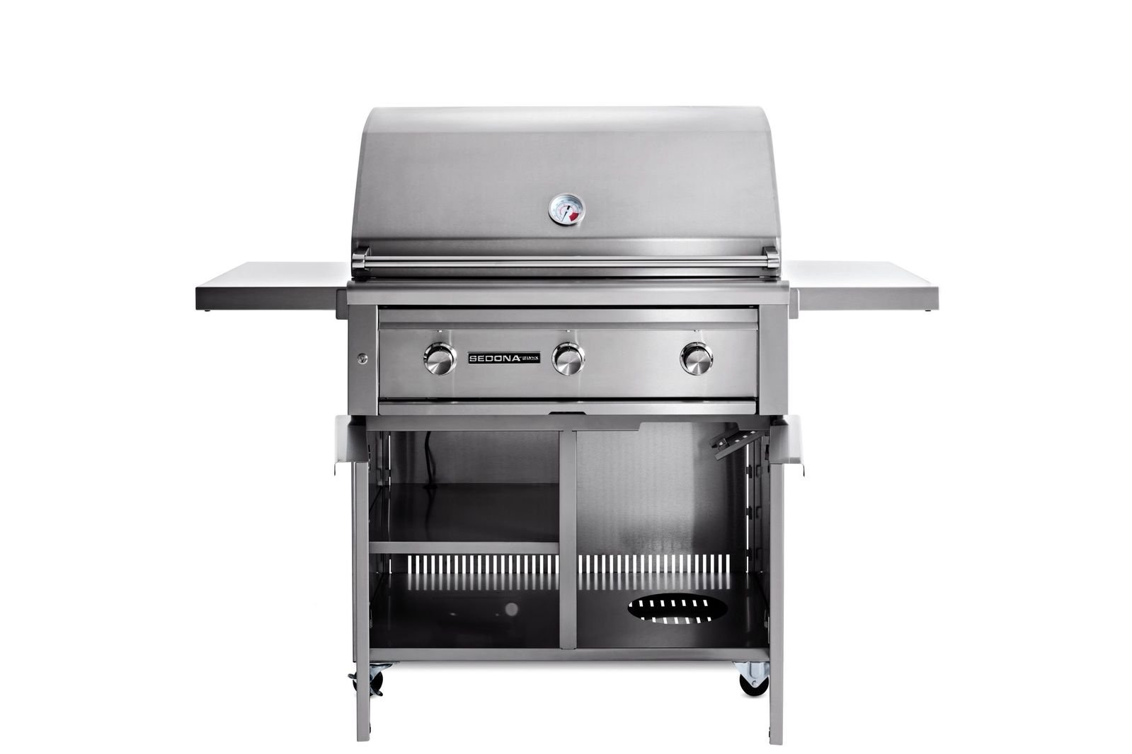 36" Sedona Freestanding Grill And Cart With 1 Prosear Infrared Burner And 2 Stainless Steel Burners L601PSFNG