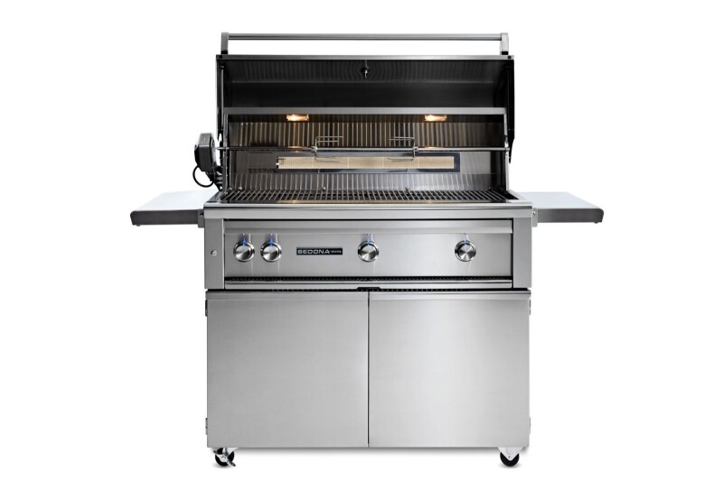 42" SEDONA FREESTANDING GRILL WITH ROTISSERIE, 3 BURNERS AND ROTISSERIE L700FRNG