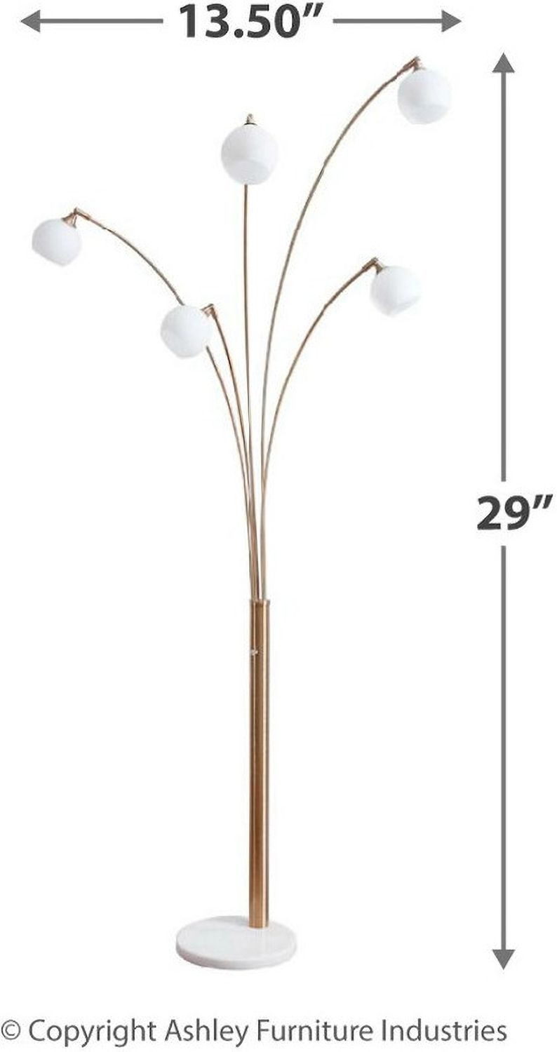 Taliya Champagne Metal Arc Lamp (1/CN) L725119