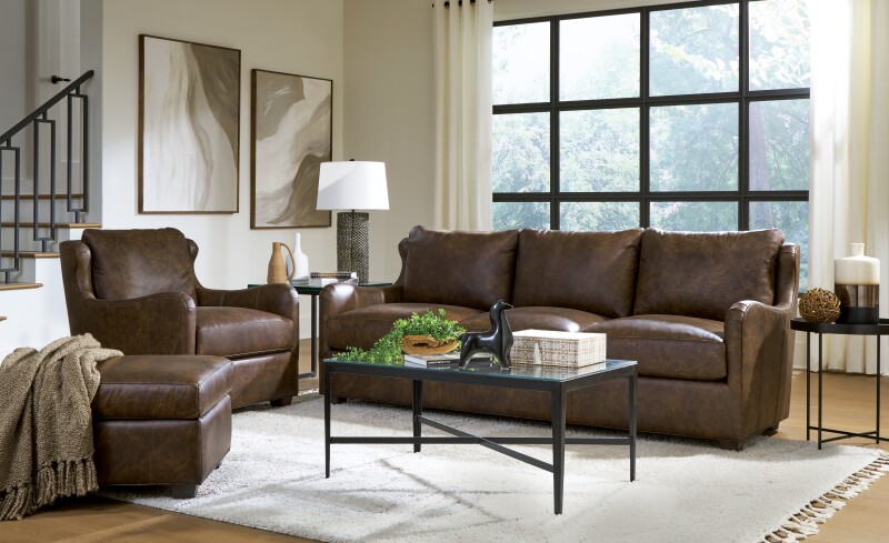 Cm Leather Sofas - L732950BD L732950BD