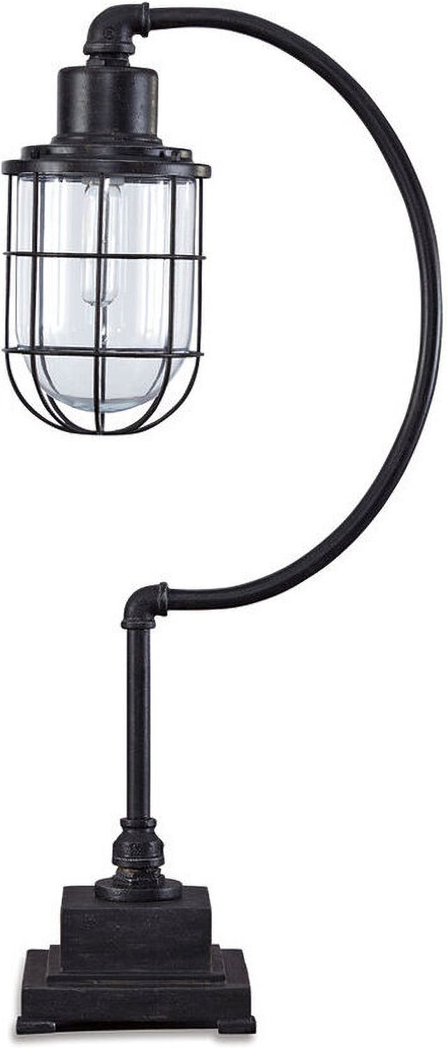 Jae Antique Black Metal Desk Lamp L734232