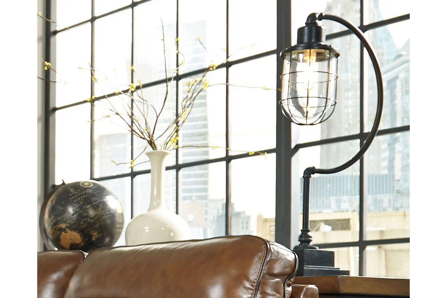 Jae Antique Black Metal Desk Lamp L734232