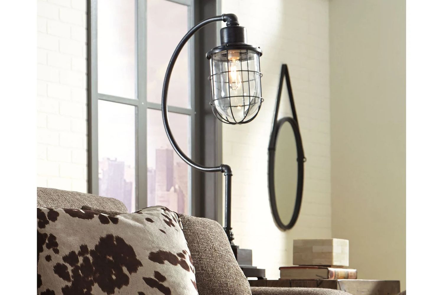 Jae Antique Black Metal Desk Lamp L734232