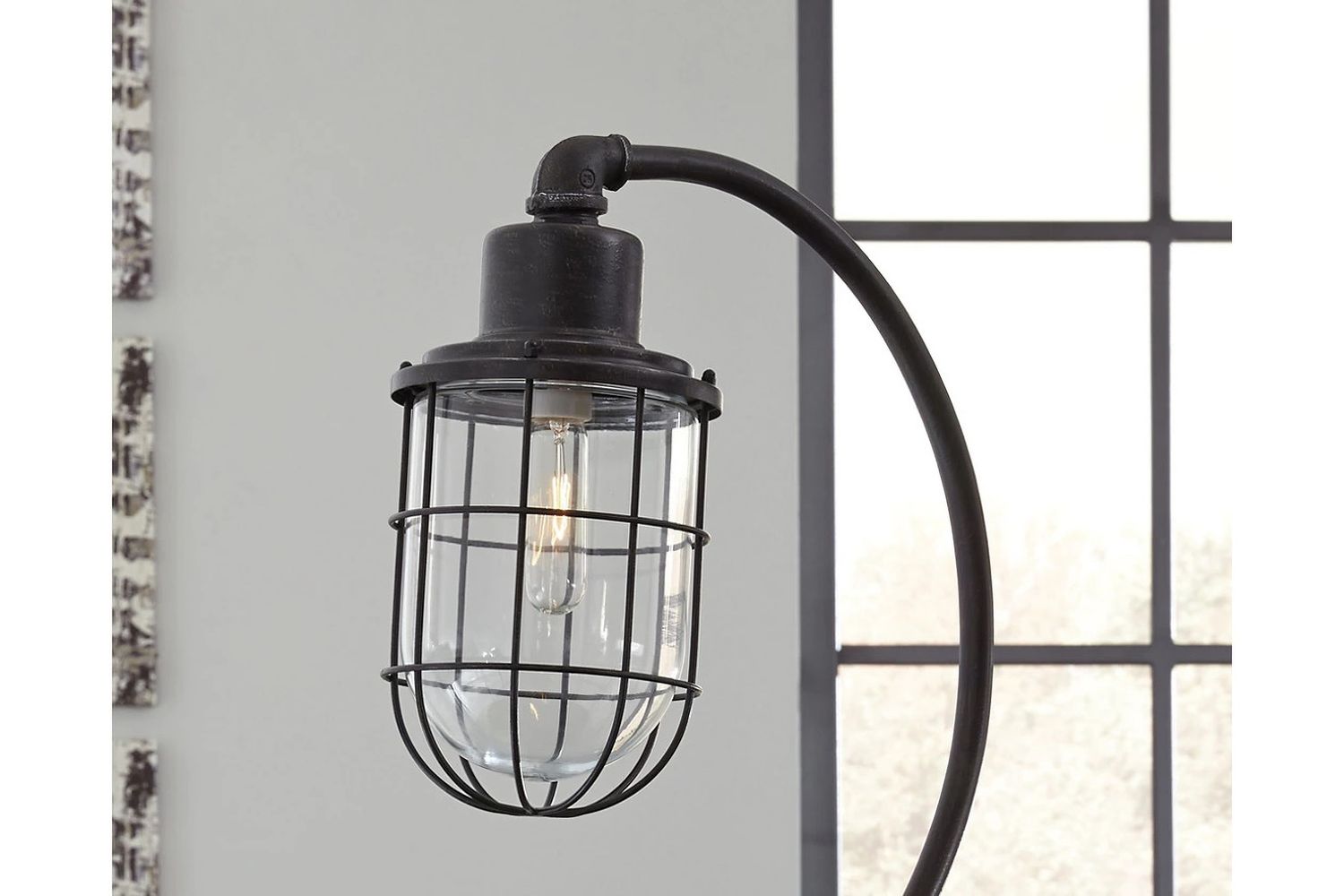 Jae Antique Black Metal Desk Lamp L734232