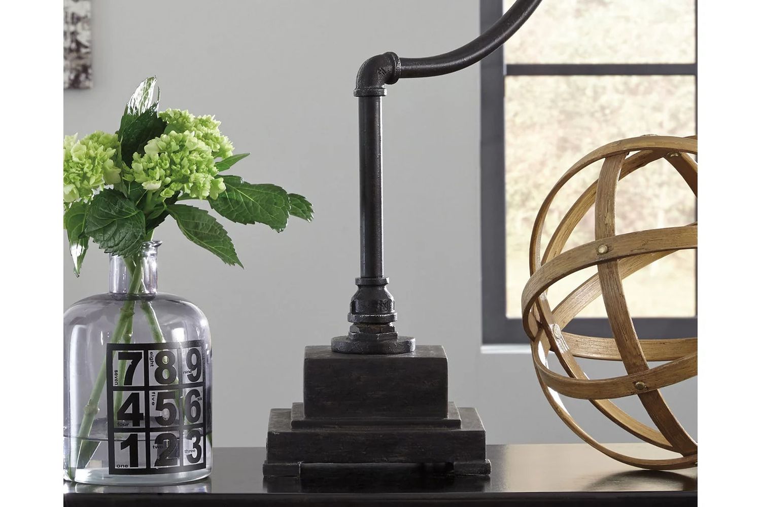 Jae Antique Black Metal Desk Lamp L734232
