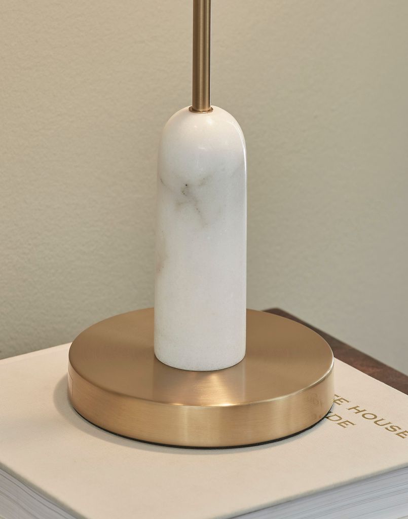 Rowleigh Desk Lamp In Gold and White L734392