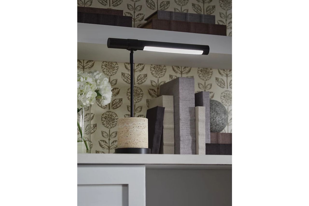 Vinmour Desk Lamp In Brown and Beige L734402