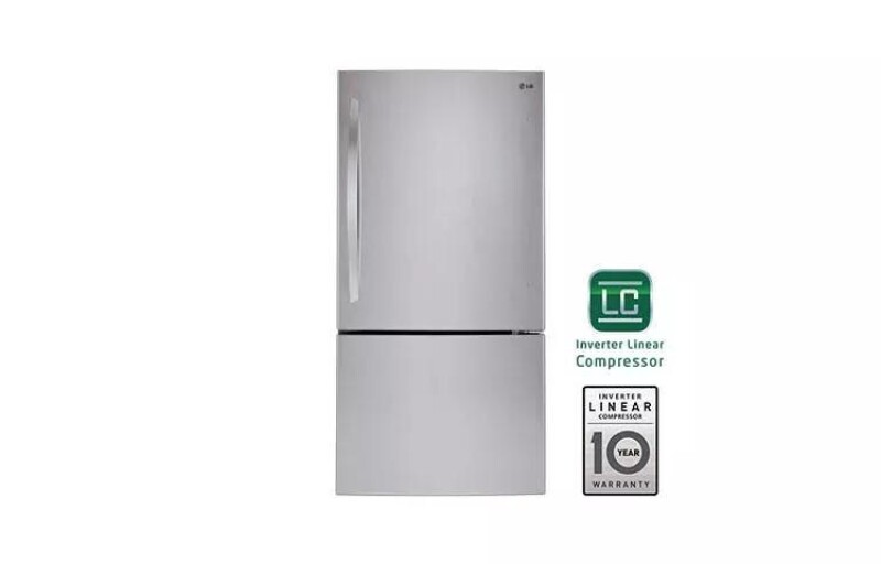 24 Cu. Ft. Large Capacity Swing Door Bottom Freezer Refrigerator LBC24360ST