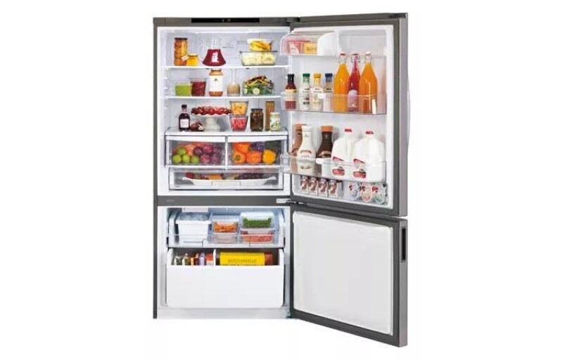 24 Cu. Ft. Large Capacity Swing Door Bottom Freezer Refrigerator LBC24360ST