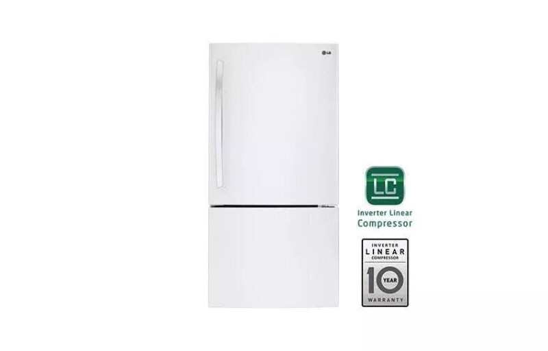 24 Cu. Ft. Large Capacity Swing Door Bottom Freezer Refrigerator LBC24360SW
