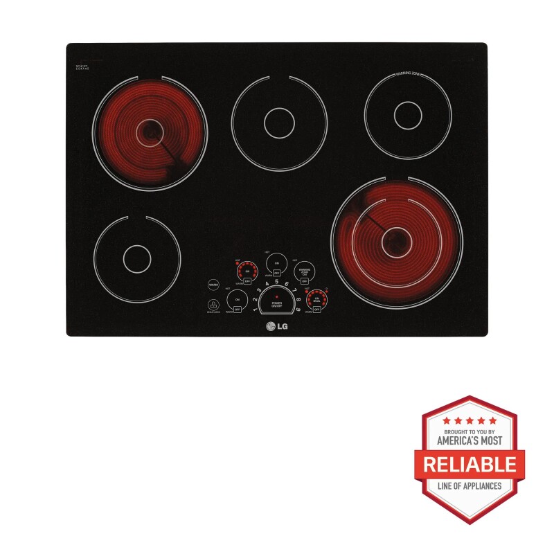 LG 30" Electric Cooktop Black LCE3010SB Picture 1