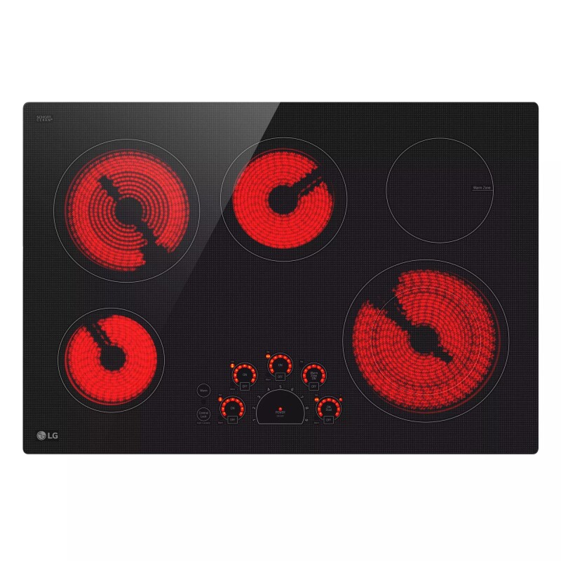 30" Radiant Cooktop, 5 Burner, Black, Energy Star LCE3010SBE