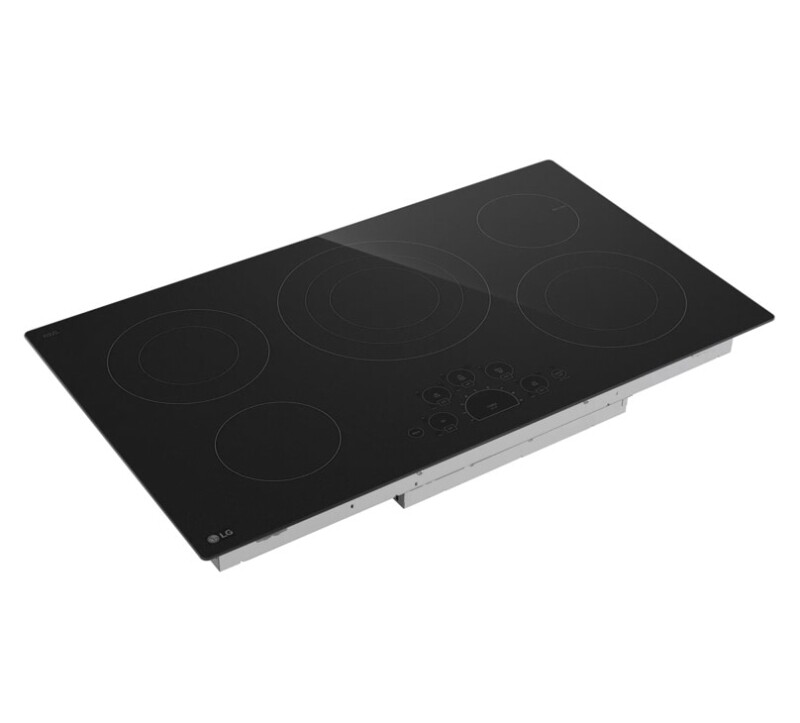 36 Inch Radiant Cooktop, 5 Burner, Black, Energy Star LCE3610SBE