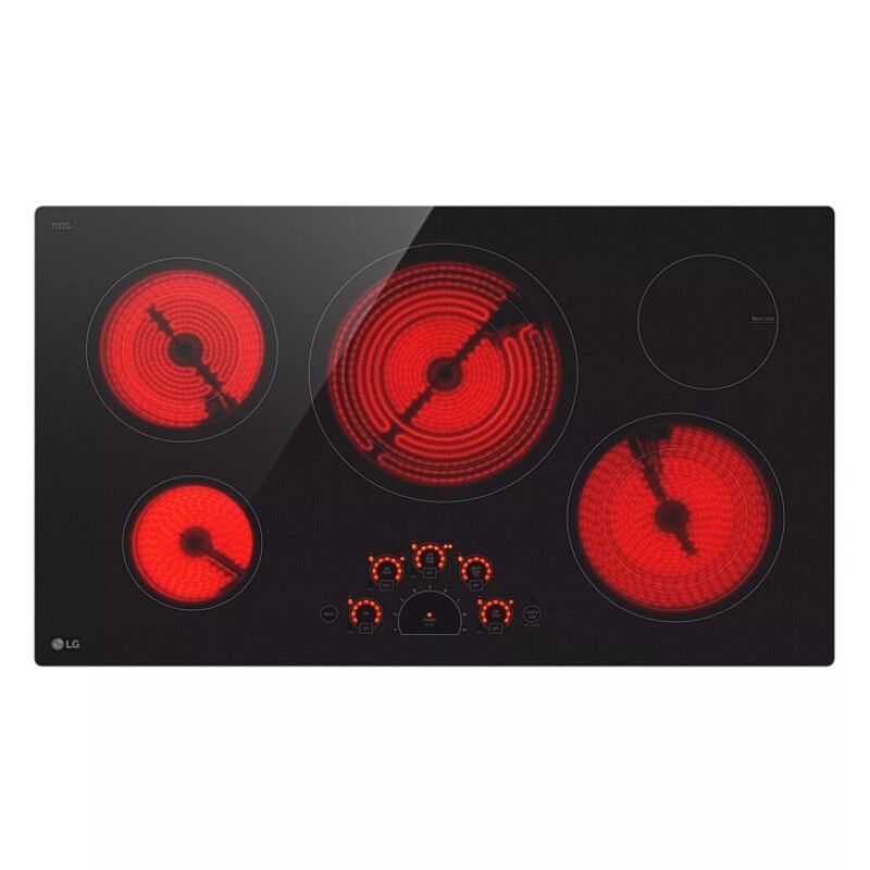 36 Inch Radiant Cooktop, 5 Burner, Black, Energy Star LCE3610SBE