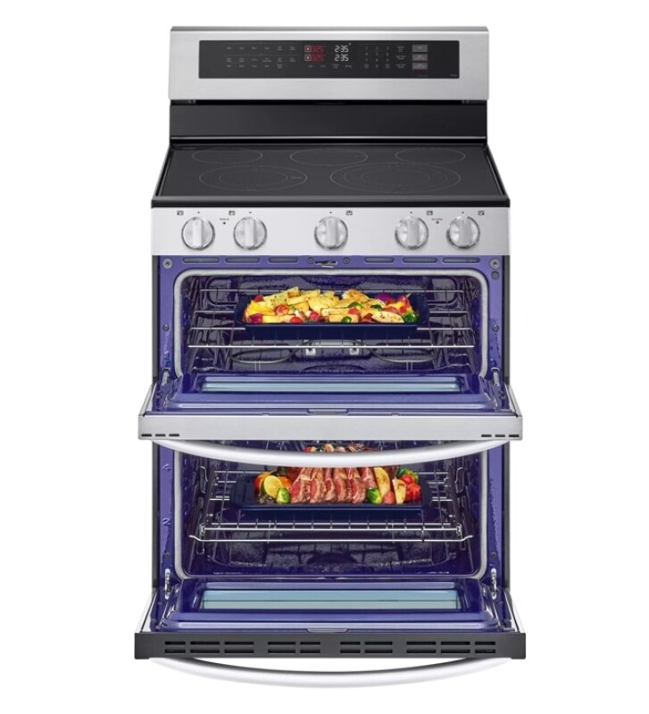 7.3 Cu. Ft. Smart Electric Double Oven Freestanding Range With Probake Convection®, Air Fry & Air Sous Vide LDEL7324SE