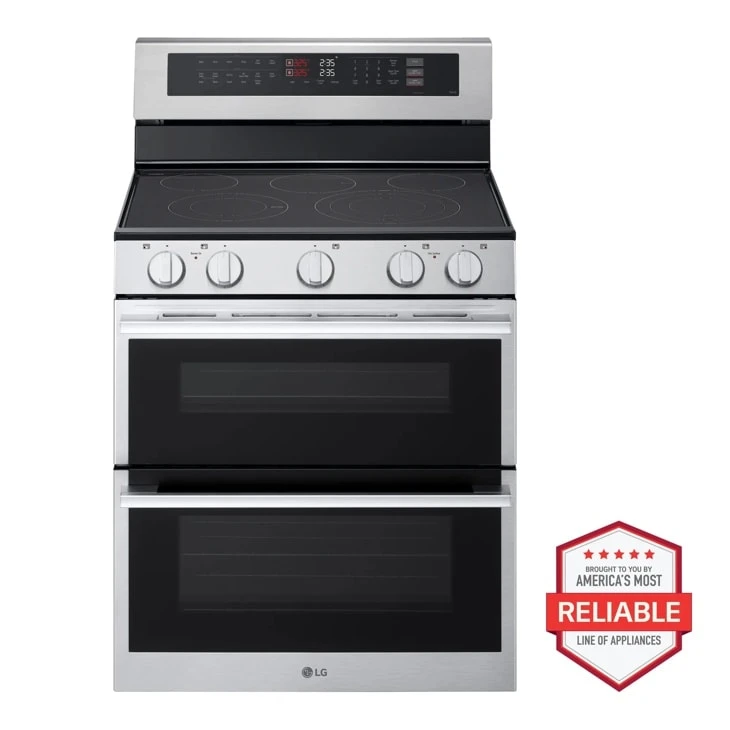 7.3 Cu. Ft. Smart Electric Double Oven Freestanding Range With Probake Convection®, Air Fry & Air Sous Vide LDEL7324YE