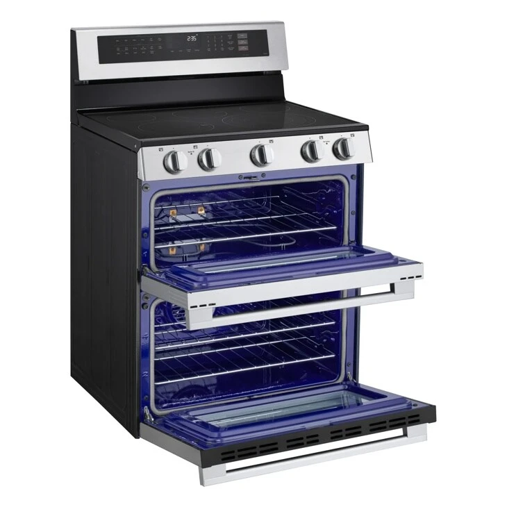 7.3 Cu. Ft. Smart Electric Double Oven Freestanding Range With Probake Convection®, Air Fry & Air Sous Vide LDEL7324YE
