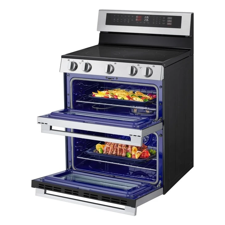 7.3 Cu. Ft. Smart Electric Double Oven Freestanding Range With Probake Convection®, Air Fry & Air Sous Vide LDEL7324YE
