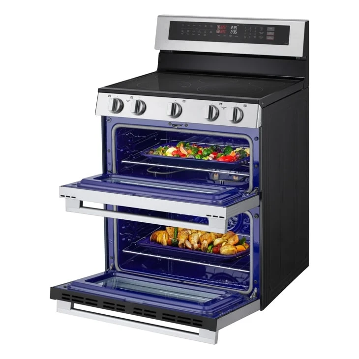 7.3 Cu. Ft. Smart Electric Double Oven Freestanding Range With Probake Convection®, Air Fry & Air Sous Vide LDEL7324YE